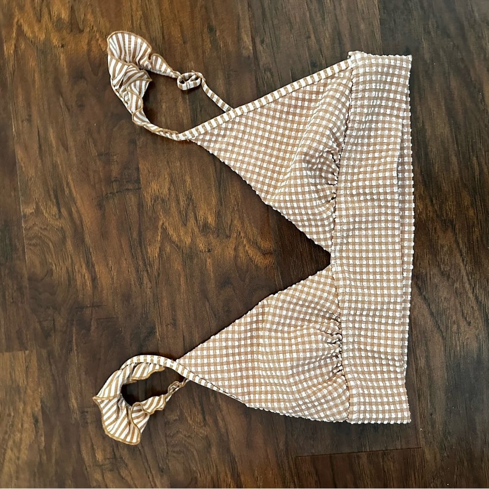Aerie Gingham Bikini Top